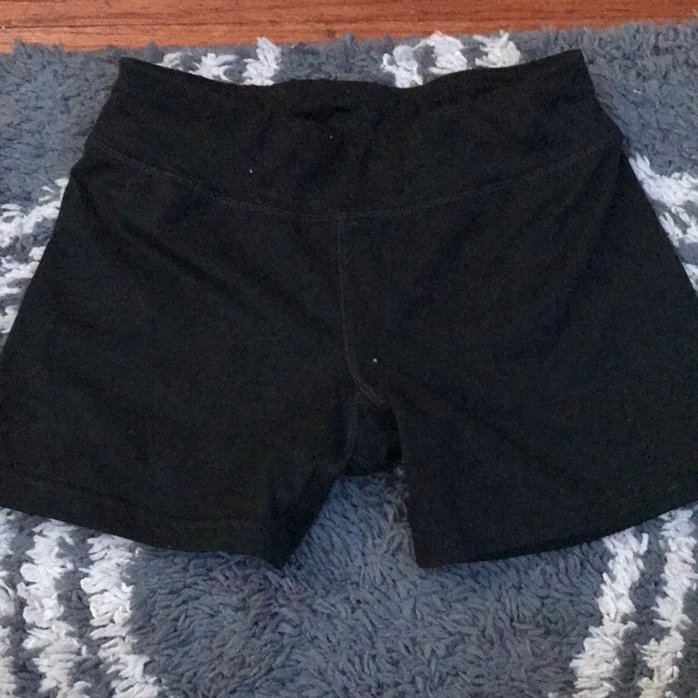 Black spandex Champion shorts